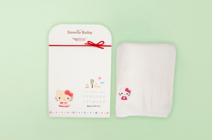 ママがたすかる ベビーはらまき（ハローキティ）&copy;1976, 2020 SANRIO CO., LTD.　APPROVAL NO. L610164