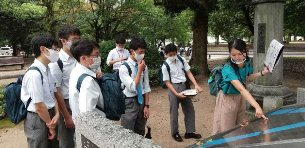 昨年の平和活動(ピースパークツアー)の様子