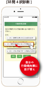 コンピテンシー型38問4択診断