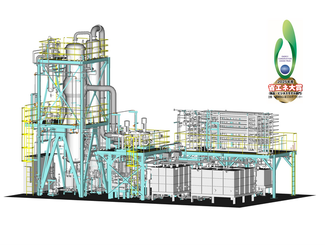 図１.ROMVR式高沸点溶剤回収装置 イメージ