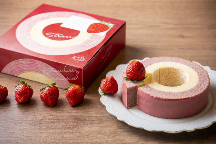 【定番商品】いちごのバウムクーヘン