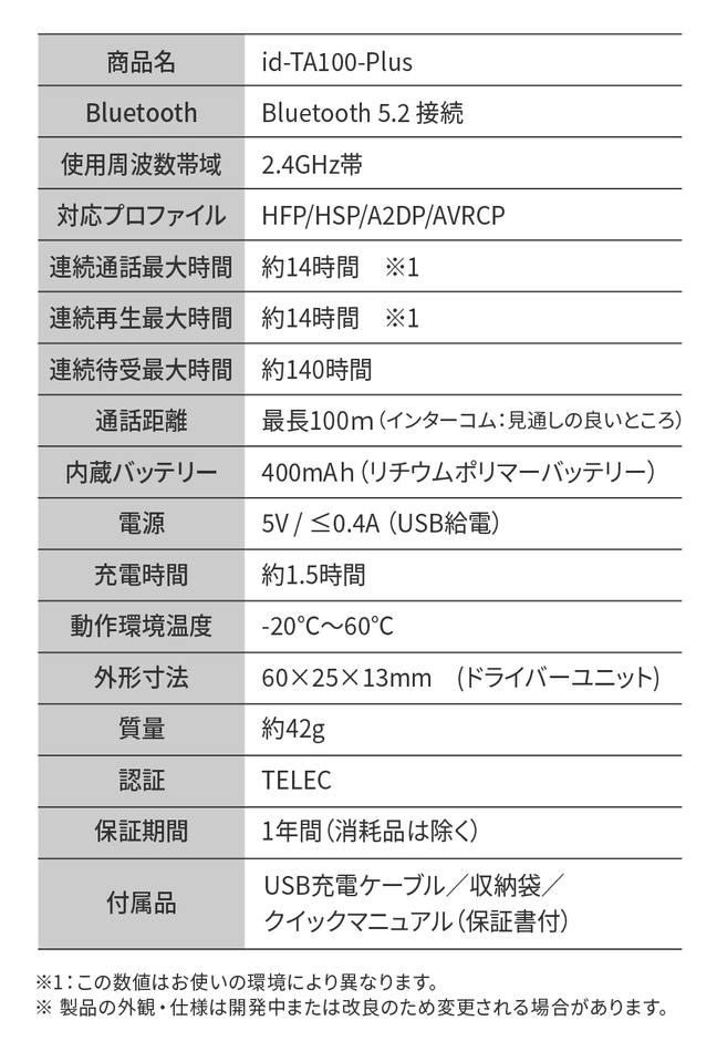 製品仕様