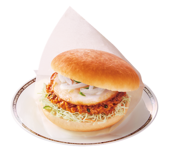 台湾ミンチのコメドムバーガー