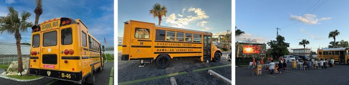 キッチンカー後面　※画像はイメージです/側面/2025年10月のAwaji Lanikai Festivalの様子