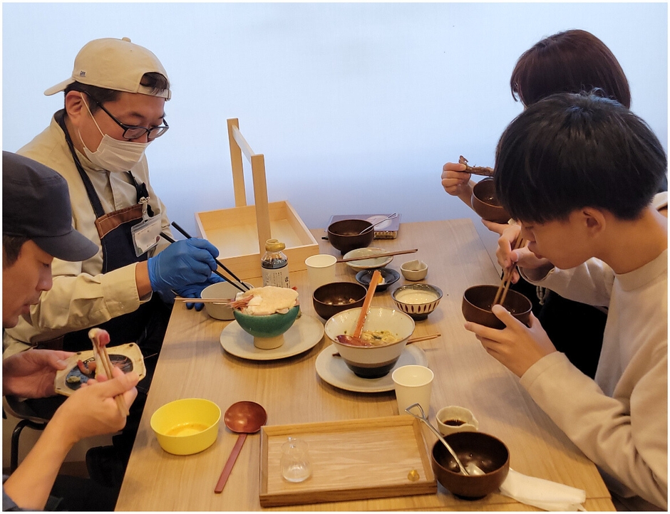 試作中の様子