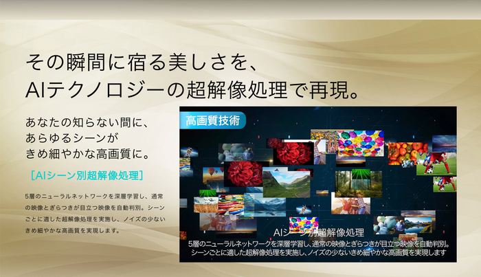 AIシーン別超解像処理