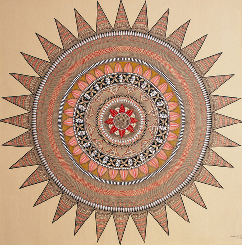 Photo.04　チャクラ(1990年　190&times;190cm) ゴーダーワリー・ダッタ