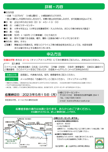 イベントちらし（裏）