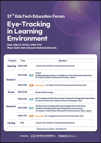 37th EduTech Education Forum: Eye-Tracking in Learning Environment