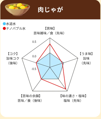 肉じゃがレーダーチャート