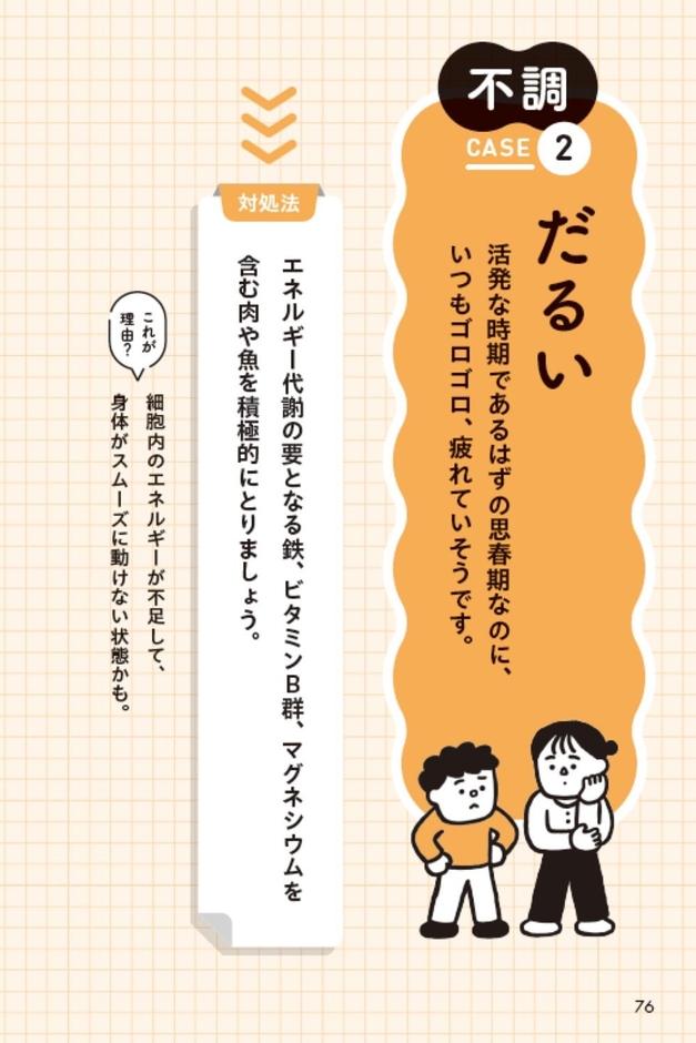子どもの不調や悩みを栄養素で解決! CASE(2) だるい