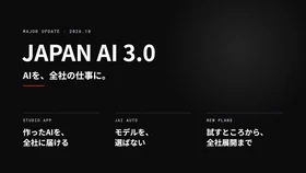 AIを全社の業務に定着させる大型アップデート「JAPAN AI 3.0」の提供を開始