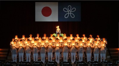令和5年度(2023年度)の戴灯式の様子