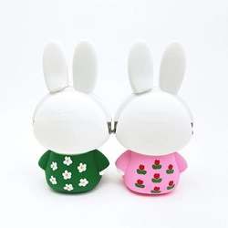 どこからみてもかわいすぎる。ミッフィーの3D仕様のぷにぷにシリコンガマ口ポーチです
