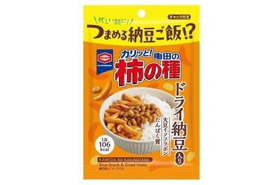 『25g 亀田の柿の種 ドライ納豆入り』