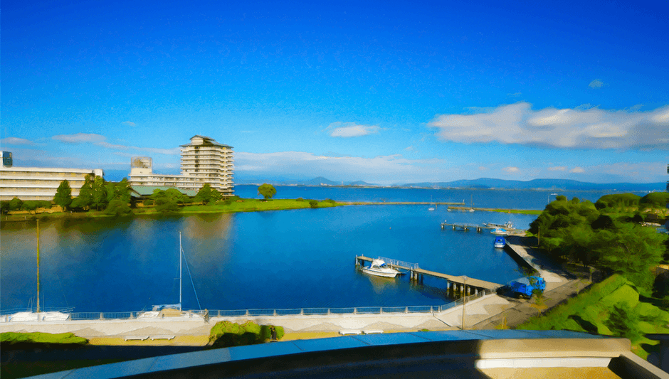 びわこ緑水亭|客室からの景観