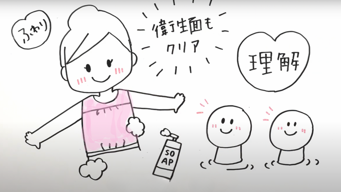 専用の使い切り入浴着だから清潔