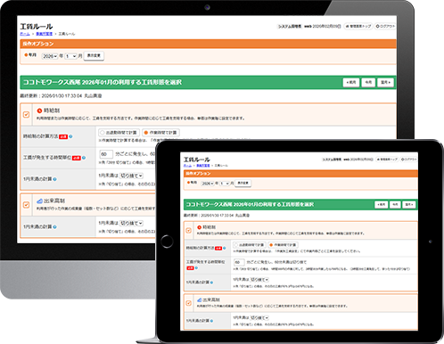 事業所の工賃規定に 沿った管理