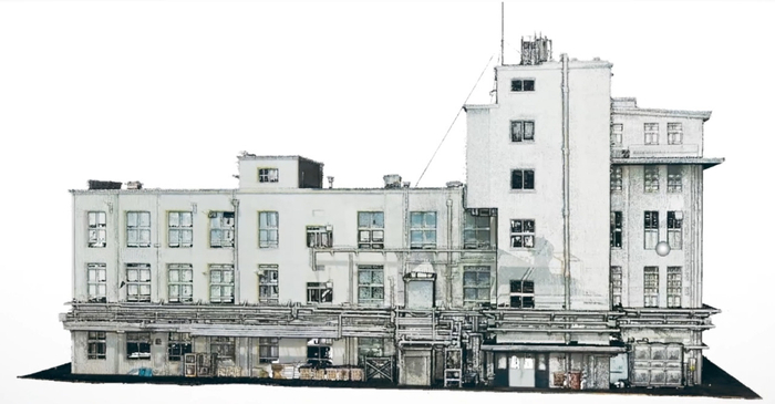 旧2号館の点群アーカイブ画像