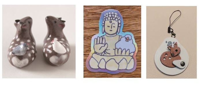 人気作家による「なら文鳥博2025」記念グッズ