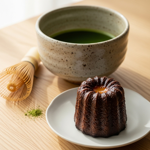 抹茶とカヌレ