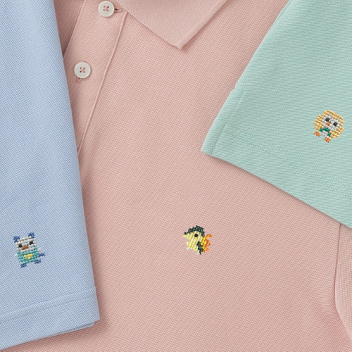 刺繍：ヒノアラシ・ミジュマル・モクロー