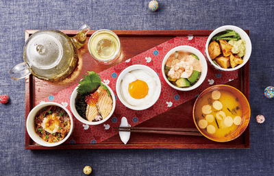 「心尽くしの和ごはん 5種食べ比べ」(ドリンク付き) 1,800円(税込1,980円)
