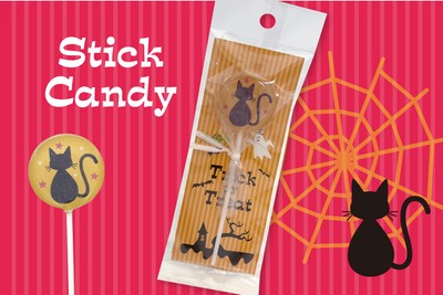 Halloween Cat スティックキャンディ(黄)216円(税込)