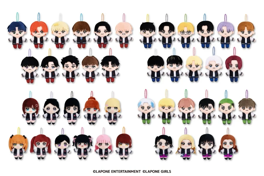 ▲マスコットぬいぐるみ(全43種)