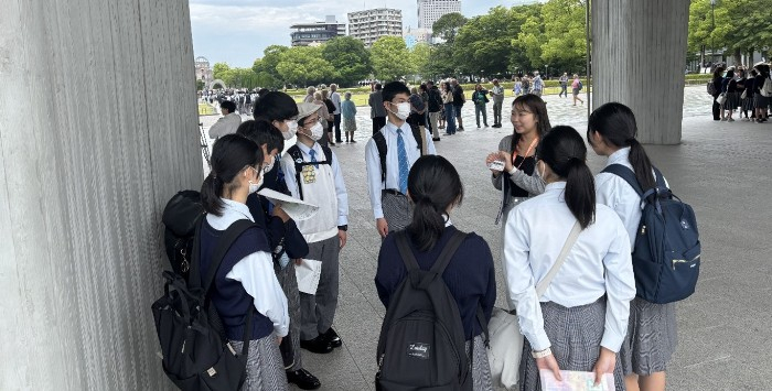 令和7年（2025年）の平和学習の様子
