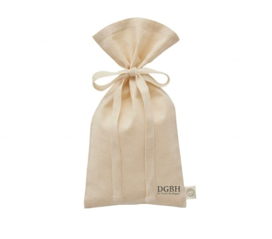 DGBHオリジナル　オーガニックコットン ラッピング巾着 S
