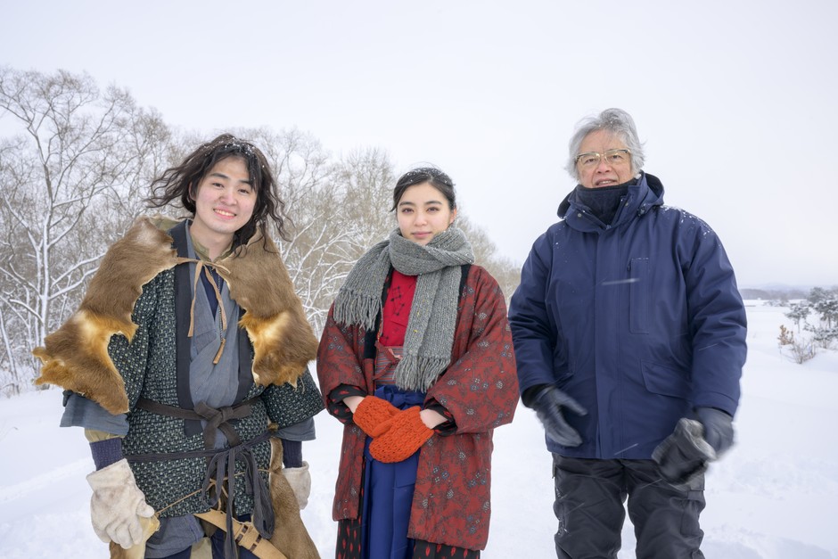 左から、望月歩さん(一三四役)、吉田美月喜さん(テル役)、菅原浩志監督