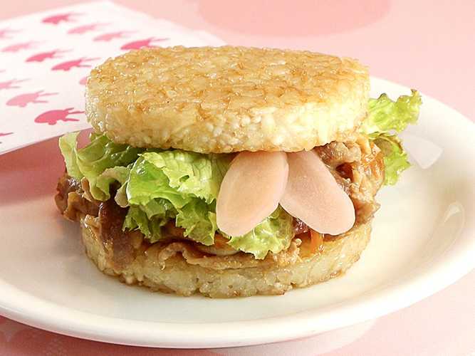 岩下の新生姜 生姜焼きライスバーガー