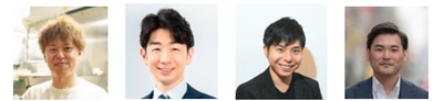 「鰻の成瀬」山本 昌弘社長／「ホワイトニングカフェ」の佐藤 和也社長／「NAYUTAS」創業者の飯田 裕紀氏／「元祖豚丼屋TONTON」山内 仁社長