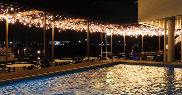 夜の大阪北港マリーナ