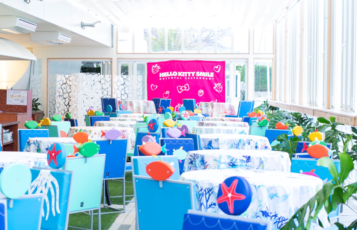 ▲「HELLO KITTY SMILE&ldquo;GARDENテラス&rdquo;」内観