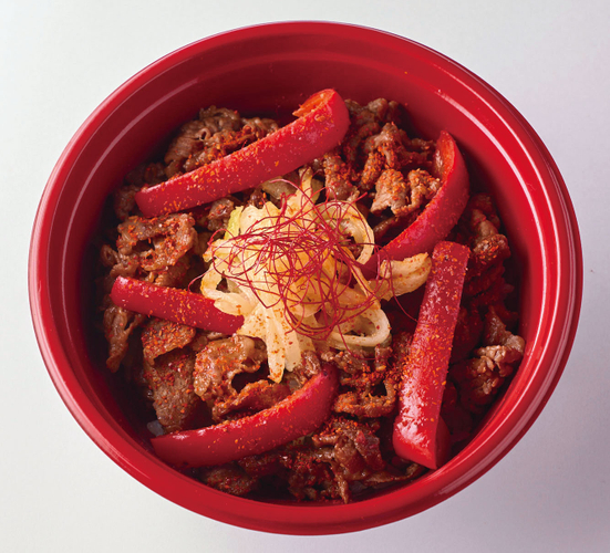 お肉の専門店 スギモト「激辛赤いプルコギ丼」