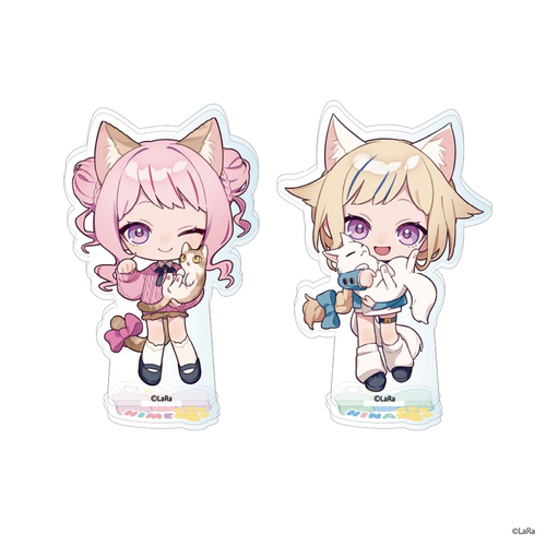 ▲HIMEHINA　デフォルメアクリルスタンド～もふもふ猫日和～(全2種)  　&yen;880(税込)