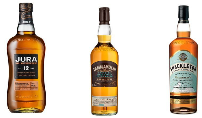 左：ジュラ　中央：タムナヴーリン　右：シャクルトン