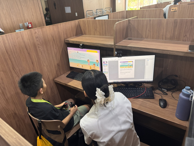 マンツーマンレッスンの様子