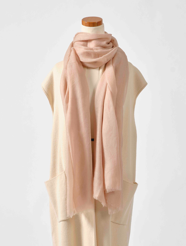 森染めショール(山桜ピンク)