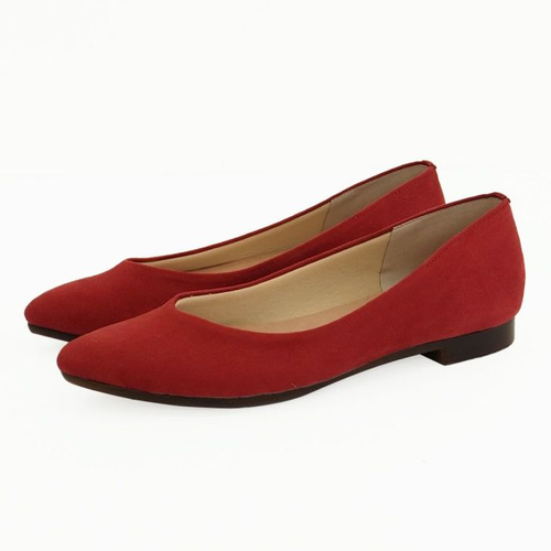 レッド（スエード調）