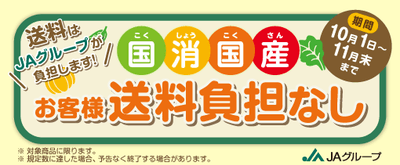 国消国産お客様送料負担なし