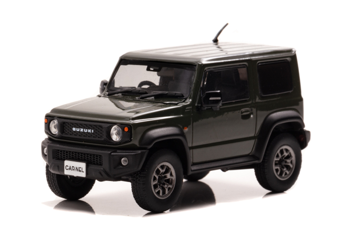 1/43 スズキ ジムニー シエラ JC (JB74W) 2018 Jungle Green／オプショングリル：前
