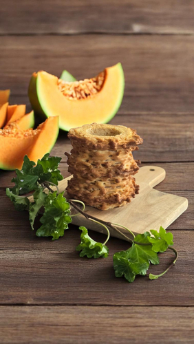 【甘く爽やかに香る、メロンのとっておきメロンクリスピーバウムクーヘン】