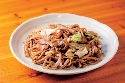 【焼うどん発祥の店 だるま堂】「小倉発祥 焼うどん」