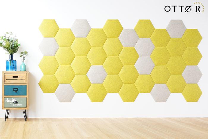 OTTO R 六角354　40枚セット　サフランイエロー&times;ベージュ