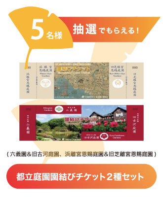 都立庭園　園結びチケット