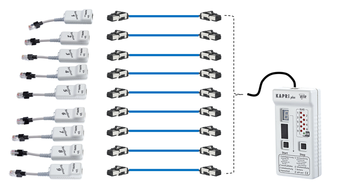 RJ45 9本連続測定例