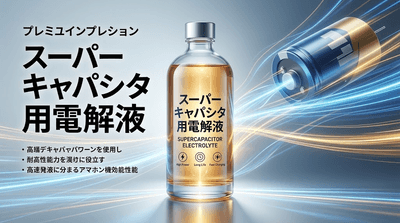 図. スーパーキャパシタ用電解液の製品画像